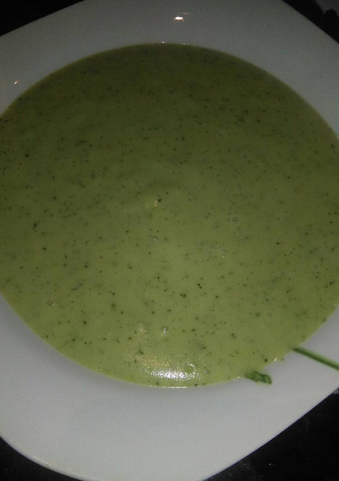 Una foto de Crema de calabacín