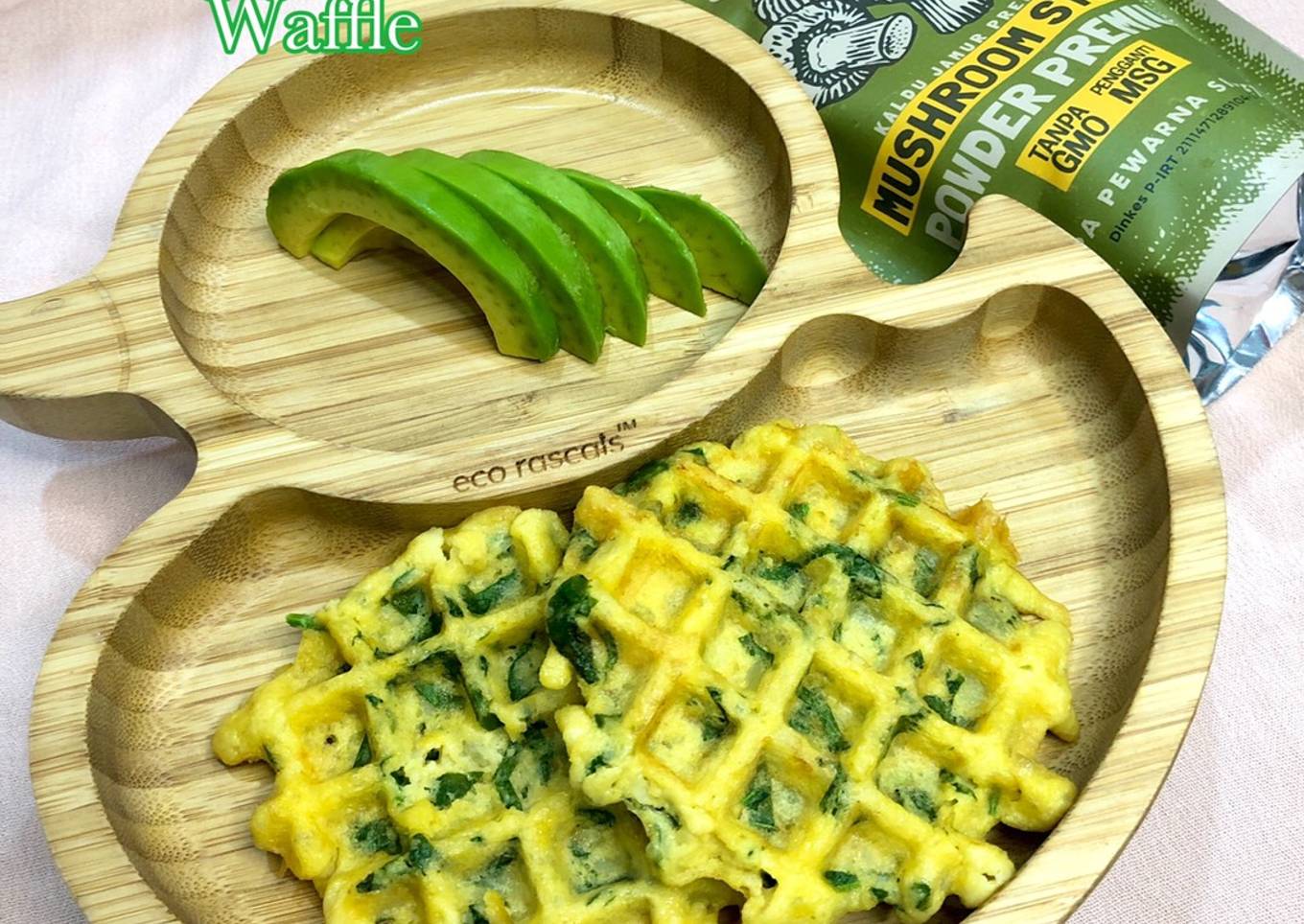 Potato Spinach Waffle