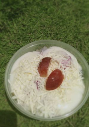 Foto resep Salad buah premium simpel