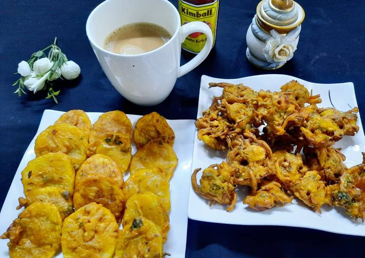 Recipe of Favorite Crunchy snack (pakoray) with tea