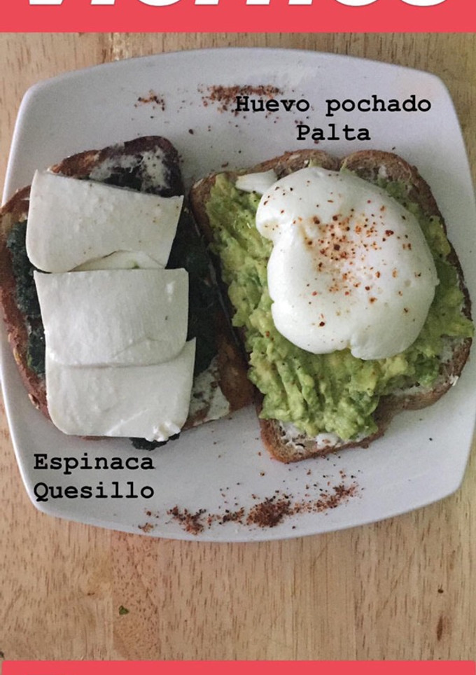 Una foto de Huevo pochado, desayuno saludable