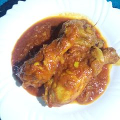 A picture of Spicy chicken in pineapple sauce #festivedishcontest_mombasa.