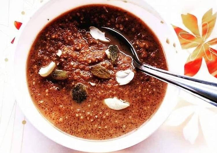Simple Way to Make Favorite Broken Wheat-Jaggery Porridge