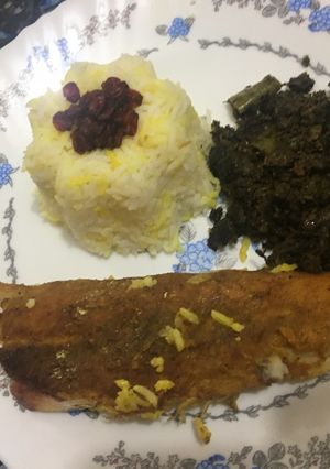 عکسی از دستور پلو ماهی