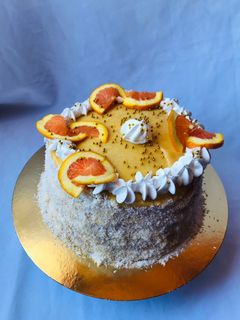 Una foto de Torta de panqueque de naranja