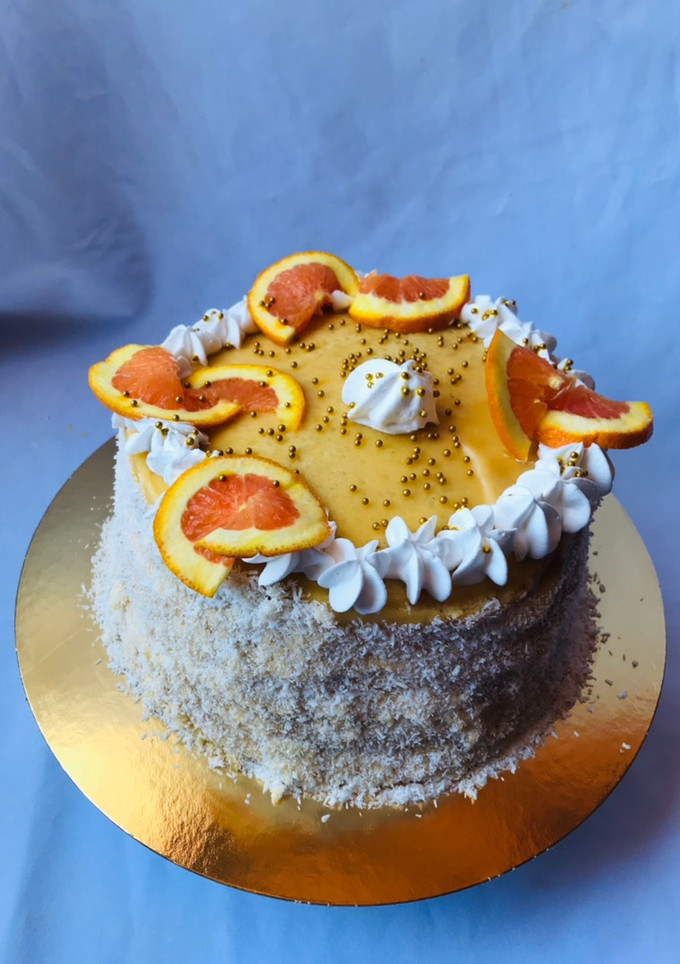 Una foto de Torta de panqueque de naranja