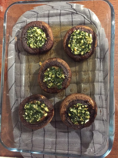 Una foto de Champiñones Portobello al horno