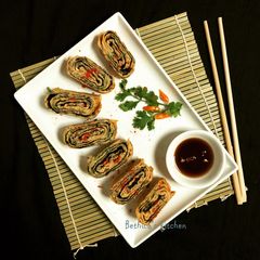 Tamagoyaki (Japanese Rolled Omelette) A picture of Tamagoyaki (Japanese Rolled Omelette).