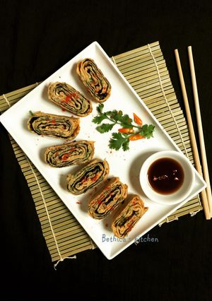 A picture of Tamagoyaki (Japanese Rolled Omelette).