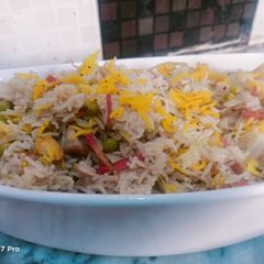 Vegetables pulao A picture of Vegetables pulao.