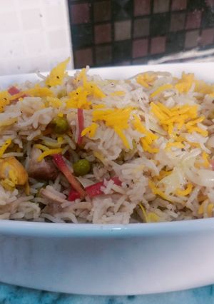 A picture of Vegetables pulao.