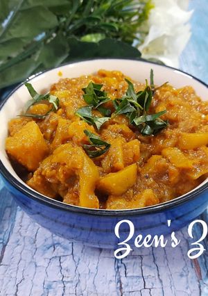 A picture of White Parwal/Pointed Gourd Curry.