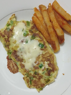 Foto resep Omelette with mozzarella cheese
