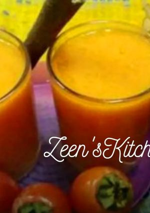 A picture of Persimmon and Orange Smoothie.