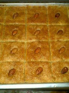 صورة لوصفة بسبوسة