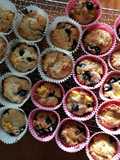 Peach & blueberry muffins healthy