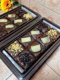 Fudgy brownie shiny crust 1 telur