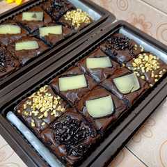 Fudgy brownie shiny crust 1 telur-レシピのメイン写真