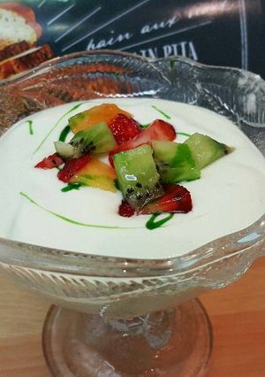 Foto principal de Espuma de yogur con aroma de menta