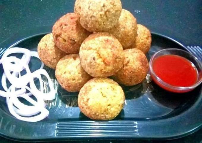 Cheese rice and dal balls