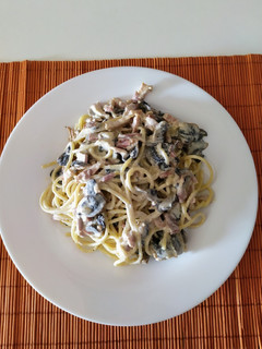 Una foto de Espaguetis a la carbonara😉