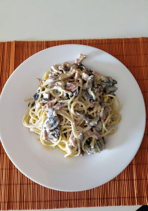 Una foto de Espaguetis a la carbonara😉