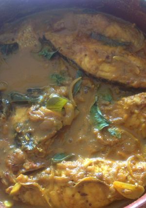 A picture of Chettinad meen kozhambu.