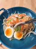Chilled Avocado Shrimp Somen Noodles
