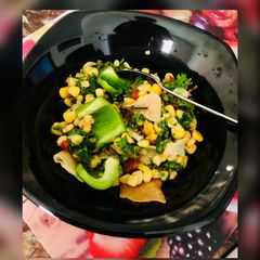 A picture of Corn salad Arabic style.