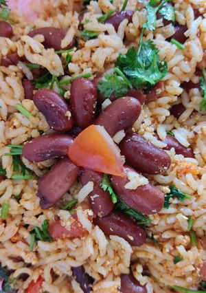 A picture of Rajma Rice.