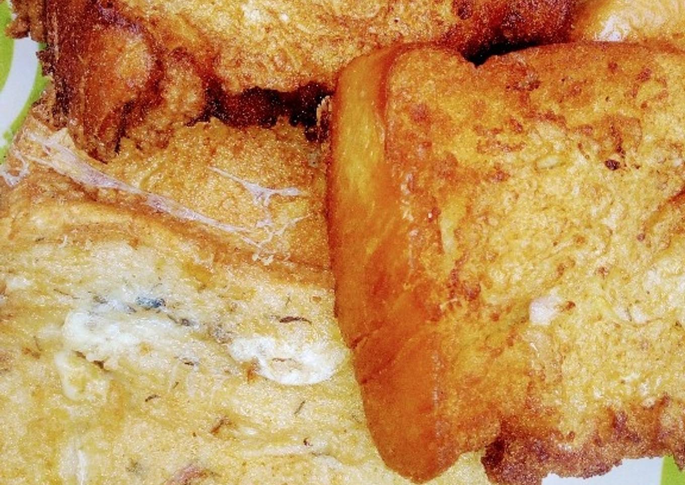 fried bread with egg