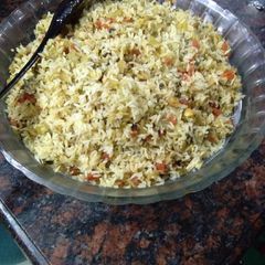 A picture of Chinese fried rice.