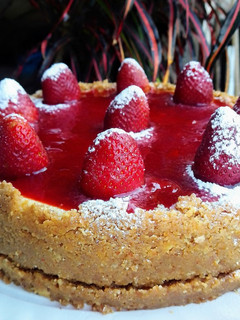 Una foto de Cheesecake de fresa 🍰