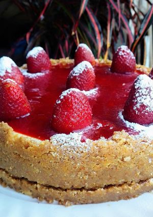 Una foto de Cheesecake de fresa 🍰