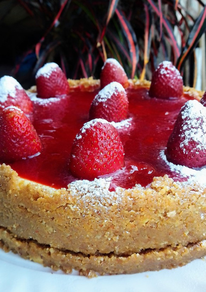 Una foto de Cheesecake de fresa 🍰