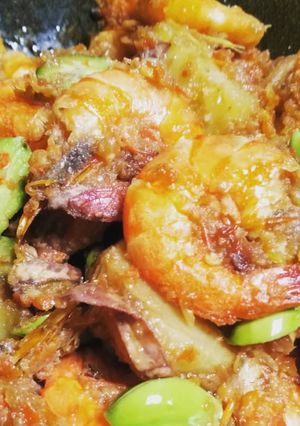 Foto resep Udang kentang petai