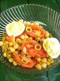 Ensalada de garbanzos con jitomate
