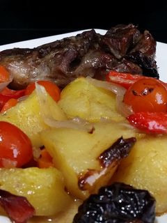 Una foto de Galtas de cerdo al horno