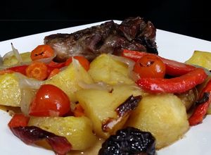 Una foto de Galtas de cerdo al horno