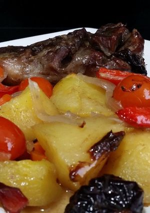 Una foto de Galtas de cerdo al horno