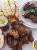 Mollejitas de Pollo a la Sartén con Papas y Choclos apachamancadas a lo Carmelita