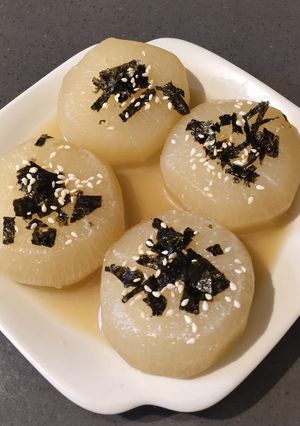 A picture of Radish in Miso.