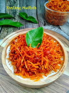 Foto resep Kentang Mustofa (kering kentang kacang)