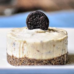 A picture of Eggless No-Bake Oreo Cheesecake.