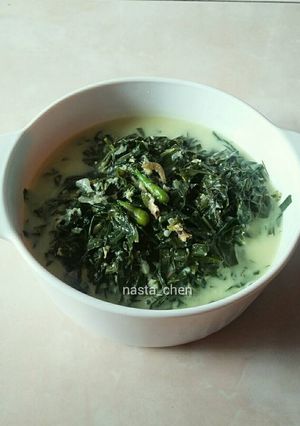 Foto resep Gulai pucuk ubi (daun singkong) teri medan