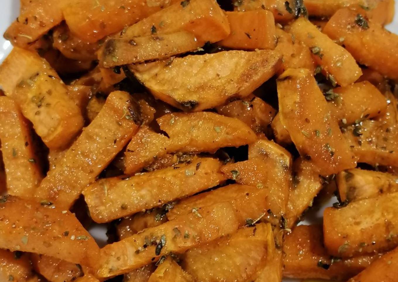 Chips de boniato o batata al horno