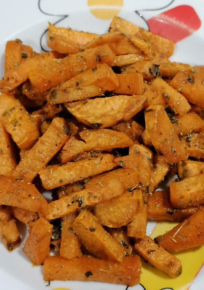 Una foto de Chips de boniato o batata al horno