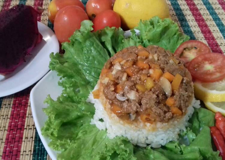Nasi_Tumis jamur wortel