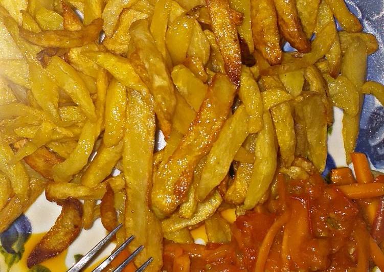 Recipe of Chips and carrots sauce