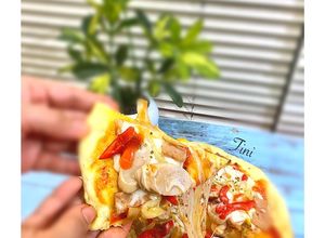 Foto resep 🍕Pizza Teflon Empuk (takaran sendok)